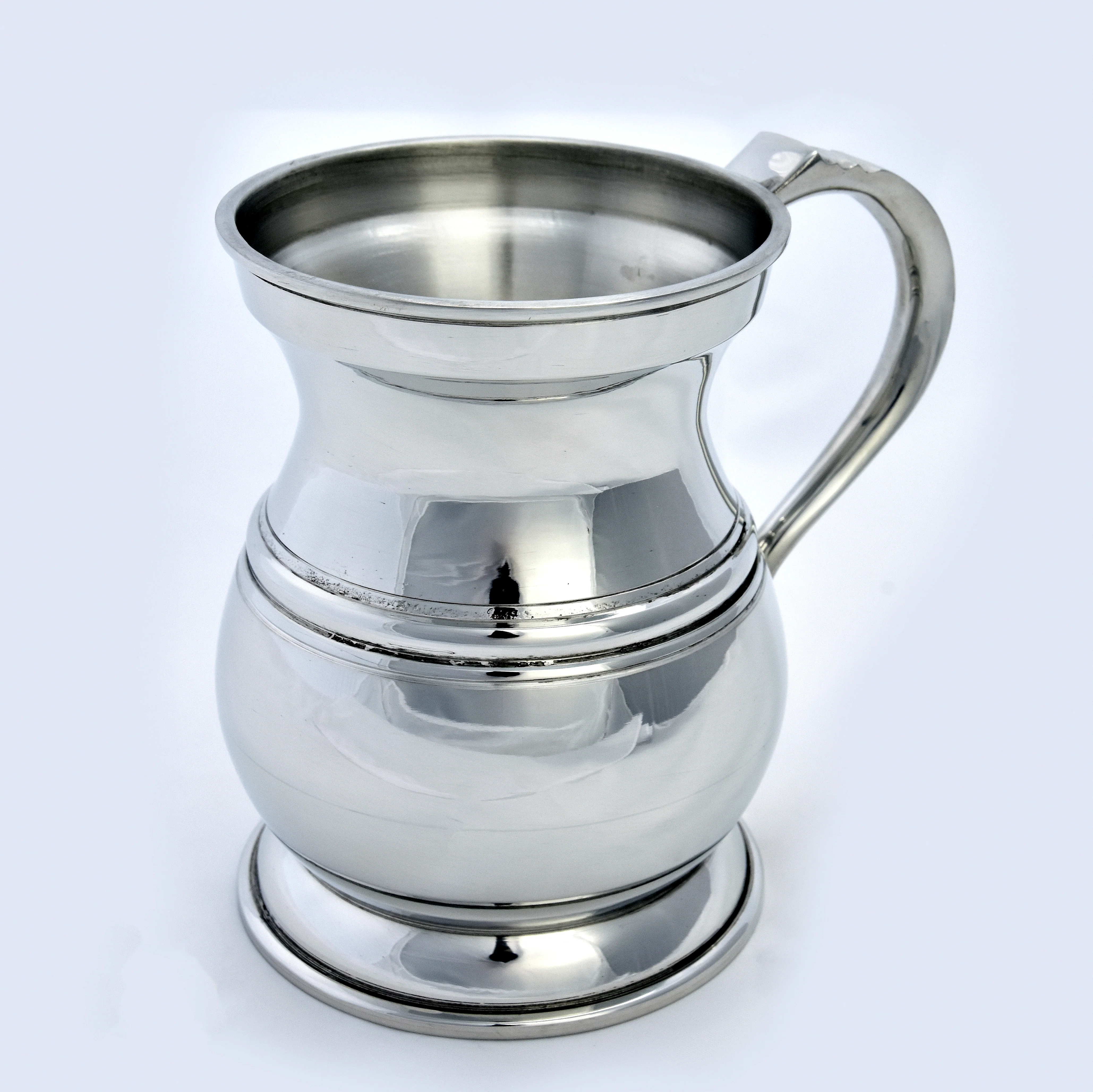 James Yates One Pint 19th Century Pattern Pewter Baluster Tankard - This is an exact remake of the manufacturers original - Image 4