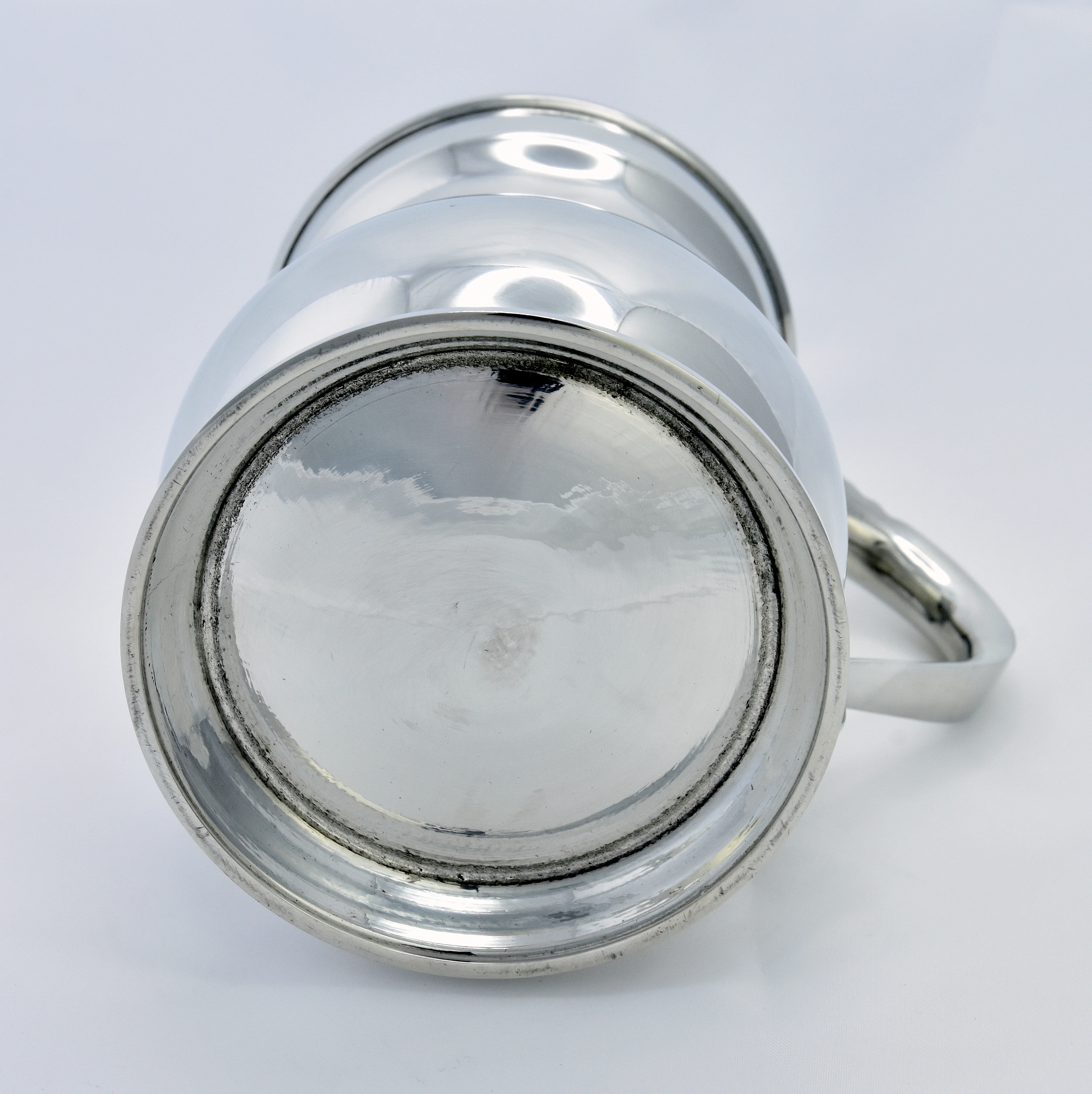 James Yates One Pint 19th Century Pattern Pewter Baluster Tankard - This is an exact remake of the manufacturers original - Image 5