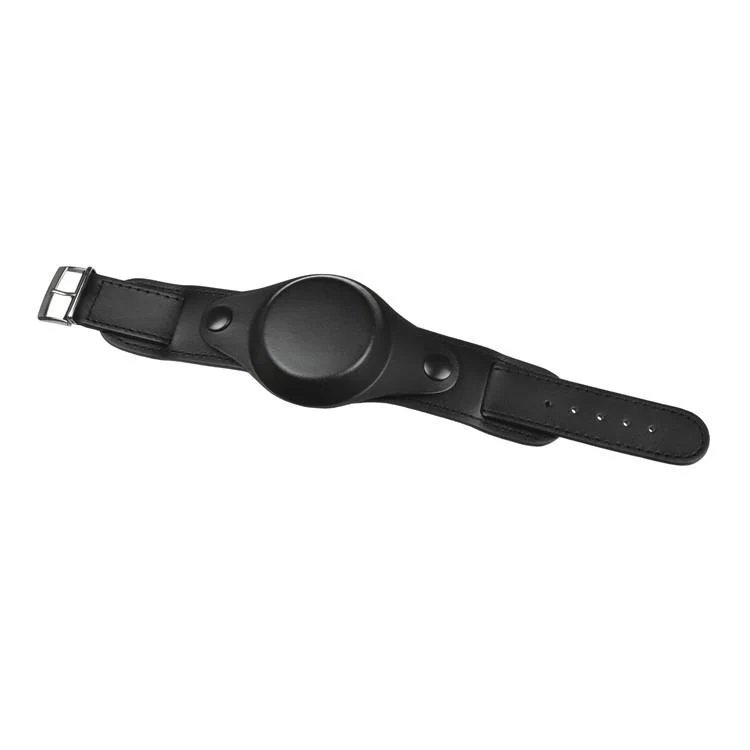 18mm Black 1950s Pattern Leather Military Watch Strap with Protective Face Cover - Image 4
