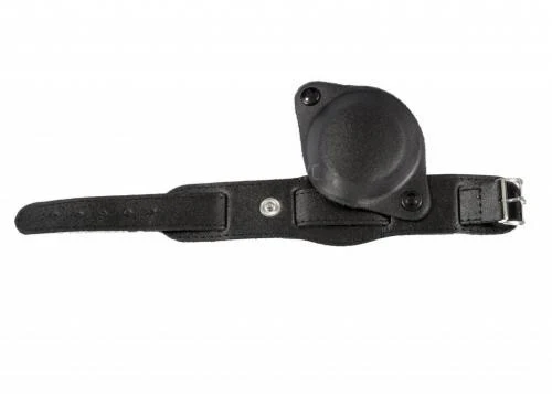 18mm Black 1950s Pattern Leather Military Watch Strap with Protective Face Cover - Image 6