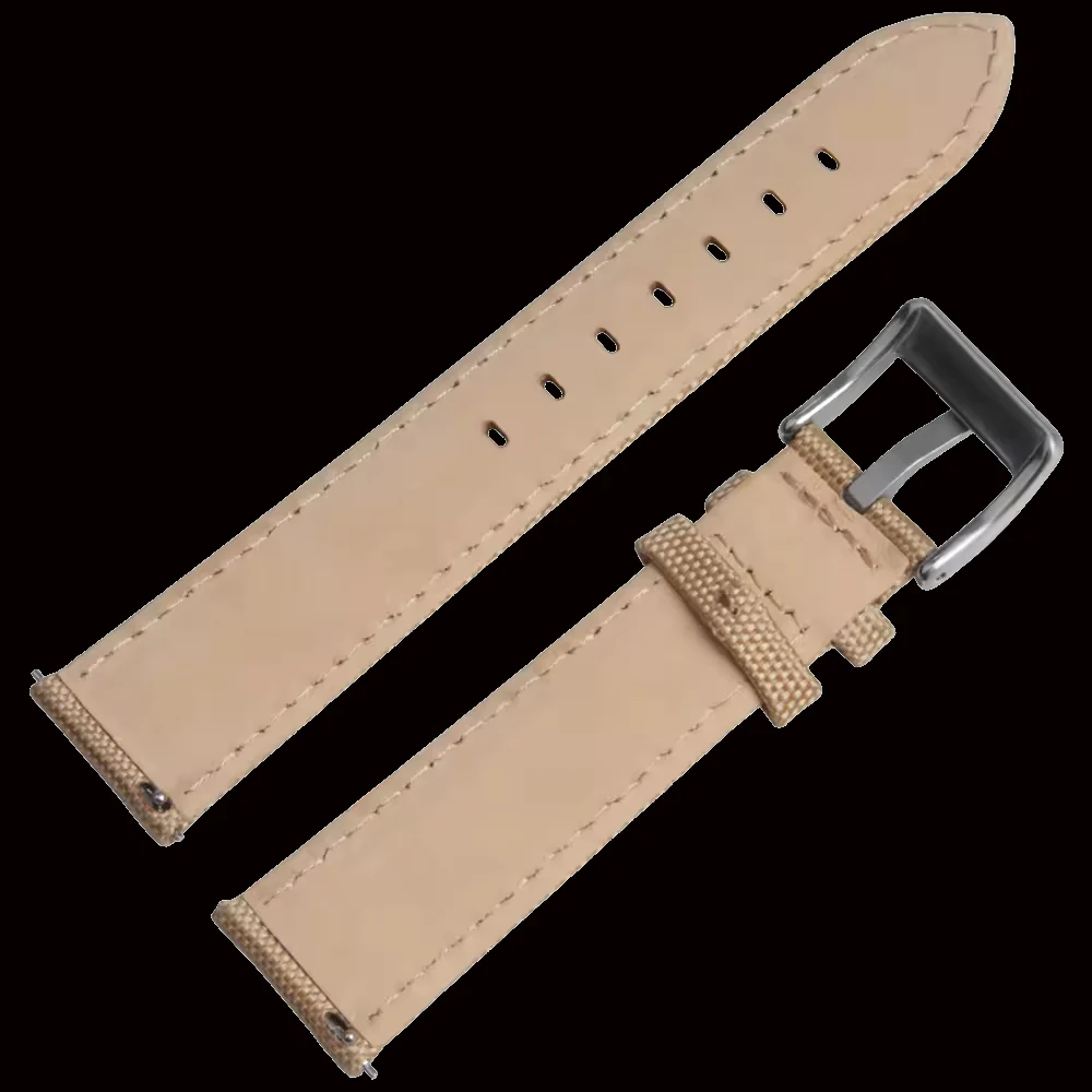 18mm Khaki Sailcloth CORDURA® Watchstrap - Image 3