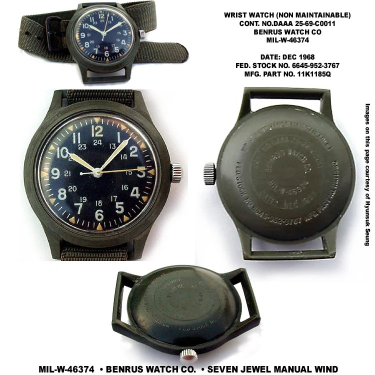 1965 Pattern U.S Vietnam War Pattern 18mm Nylon Webbing Military Watch Strap - Image 2
