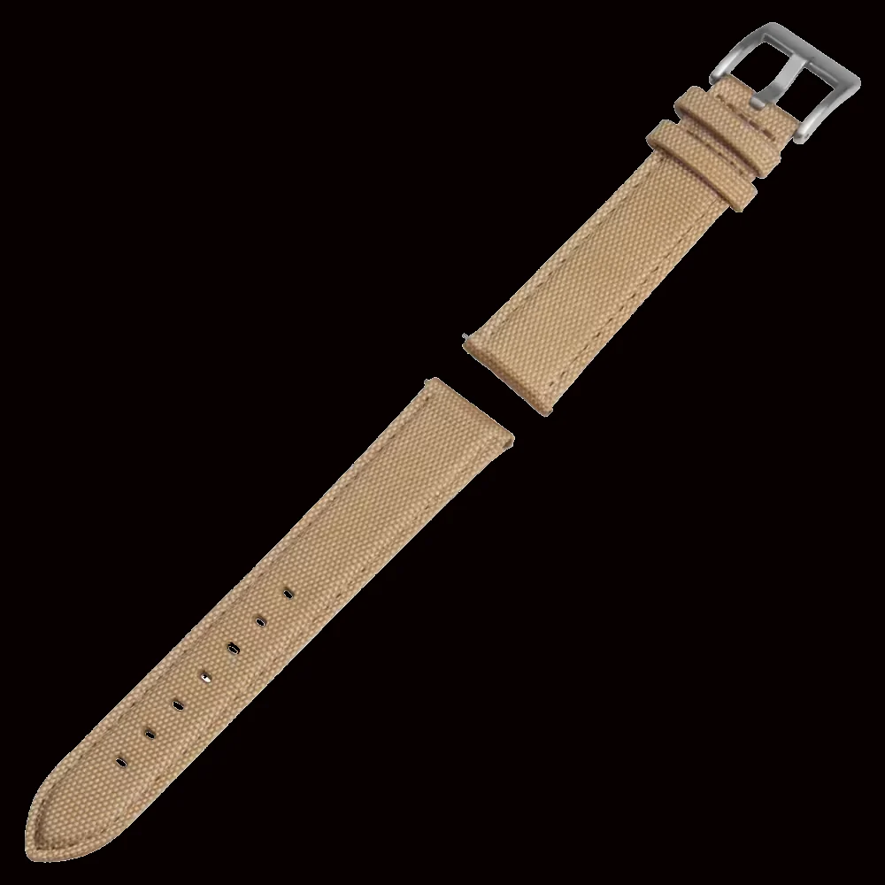 22mm Khaki Sailcloth CORDURA® Watchstrap - Image 2