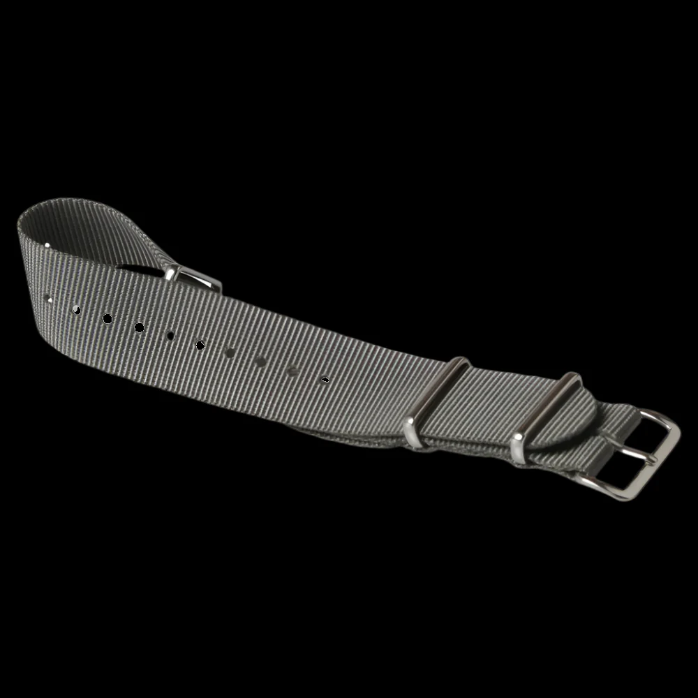 18mm Admiralty Grey NATO Military Watch Strap in Ballistic Nylon with Stainless Steel Fasteners - Image 6