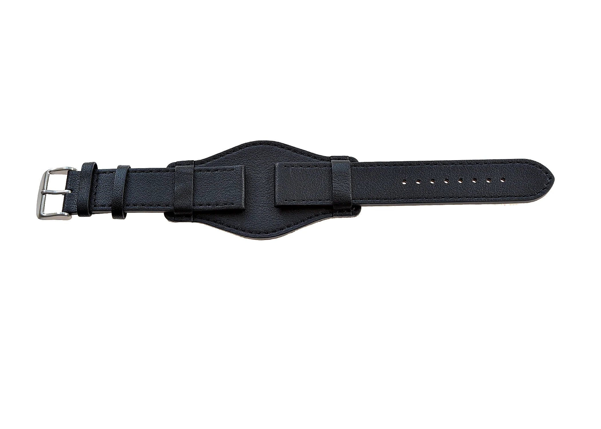 22mm German "Luftwaffe / Bund” Aviators Leather Military Watch Strap - Image 4
