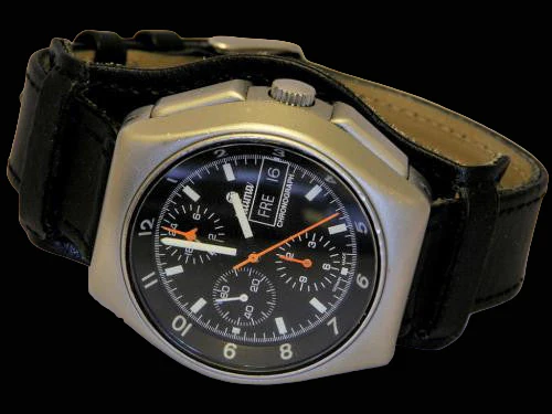 22mm German "Luftwaffe / Bund” Aviators Leather Military Watch Strap - Image 8