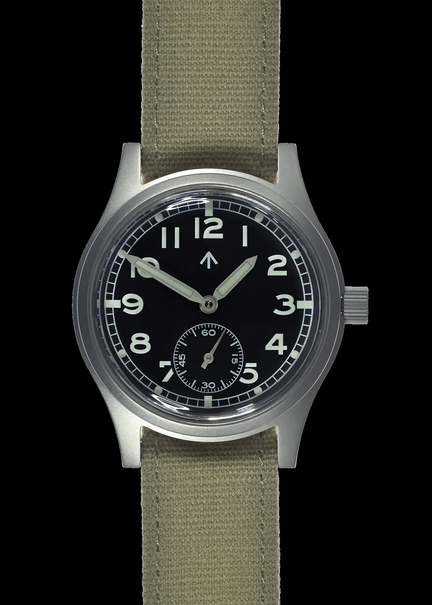 MWC 1940s/1950s "Dirty Dozen" Pattern General Service Watch with Automatic Self Winding Mechanical Movement and Sapphire Box Crystal