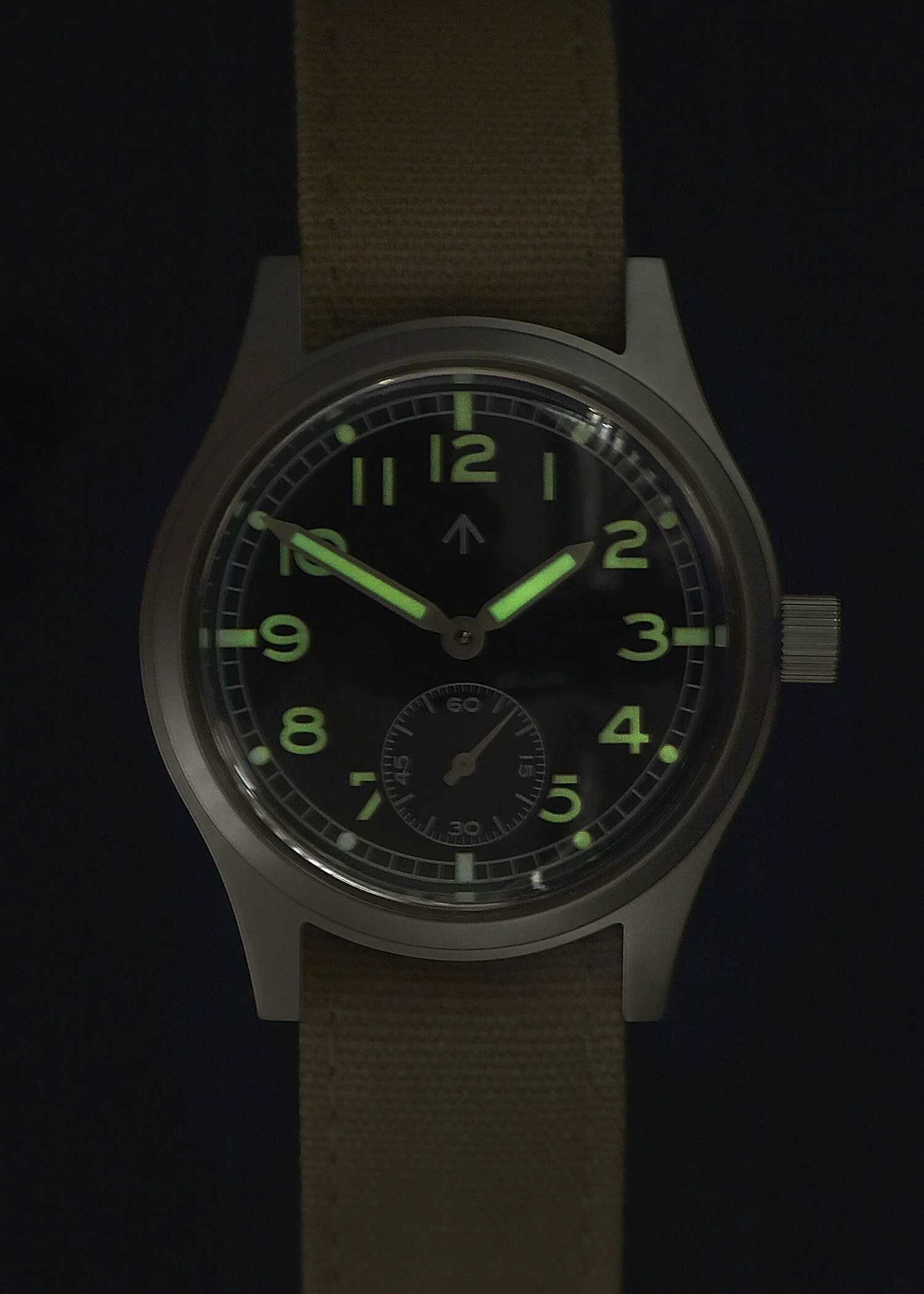 MWC 1940s/1950s "Dirty Dozen" Pattern General Service Watch with Automatic Self Winding Mechanical Movement and Sapphire Box Crystal - Image 3