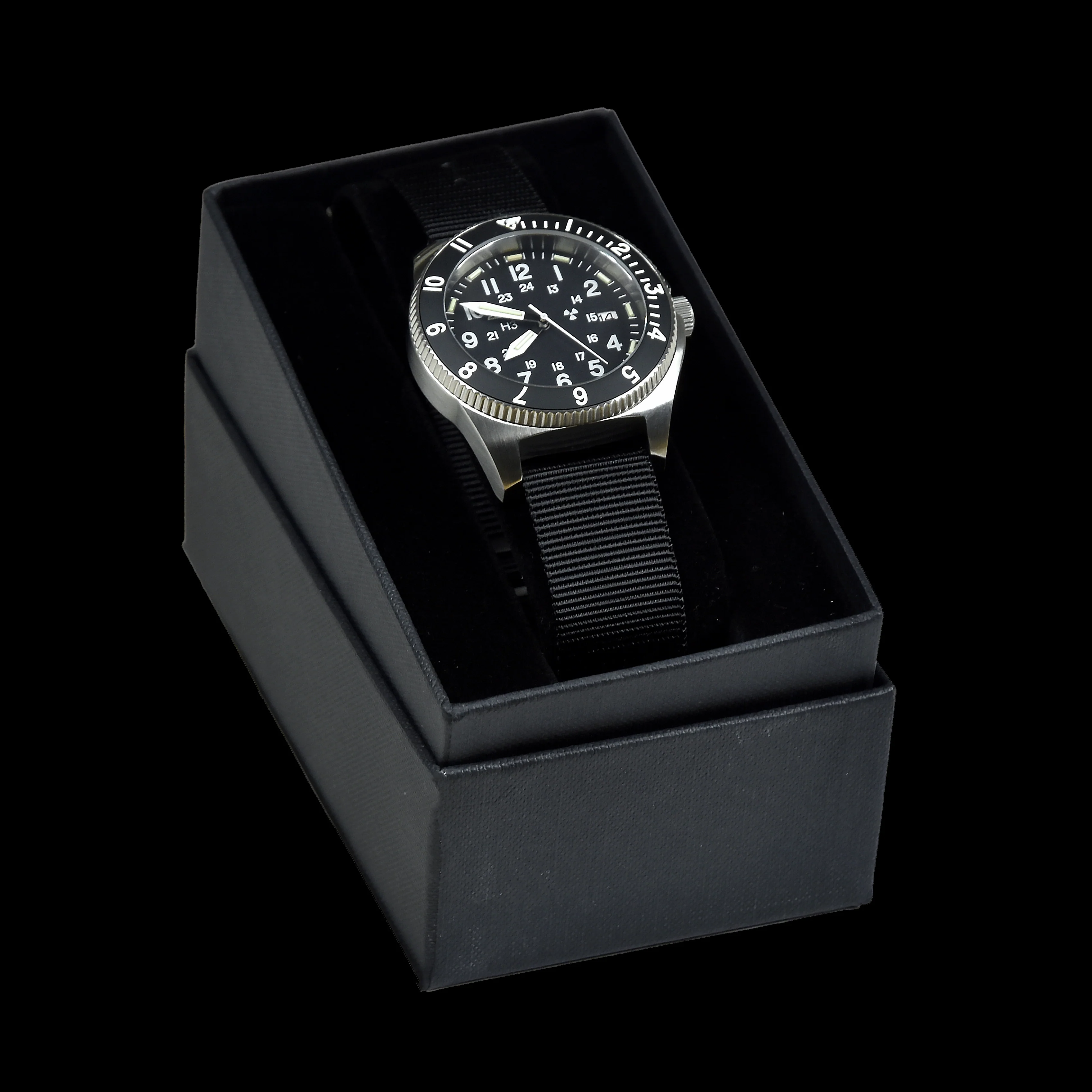 MWC 300m Water Resistant Stainless Steel Tritium GTLS Navigator Watch (Automatic) - Image 6