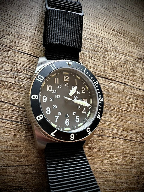 MWC 300m Water Resistant Stainless Steel Tritium GTLS Navigator Watch (Automatic) - Image 8