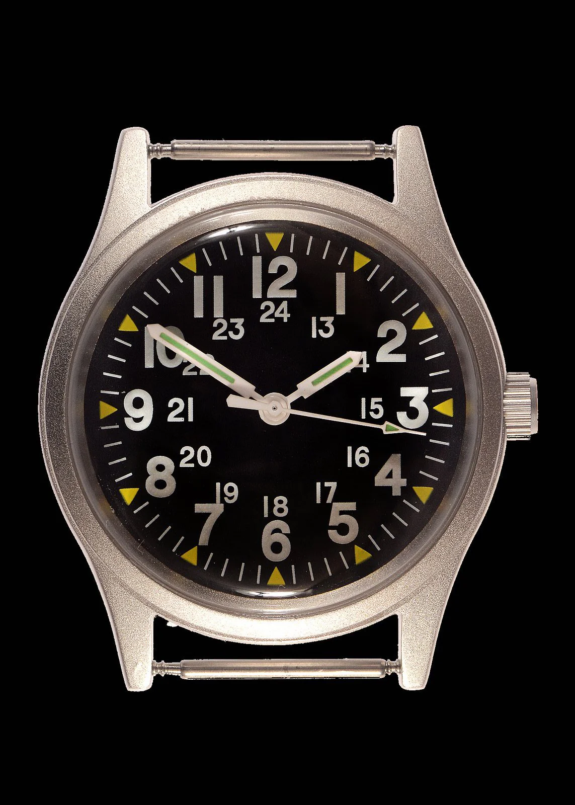 MWC Classic 1970s Pattern MIL-W-46374 Pattern Military Watch on a Black Military Webbing Strap - Image 2
