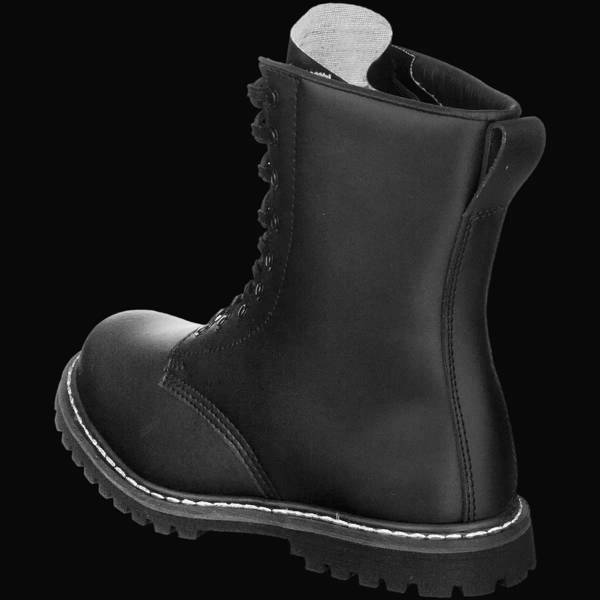High Quality Classic German Pattern Para Boots "Springerstiefel" Leather Military Boots - Surplus Stock to One Pair to Clear Size 7 - Image 7