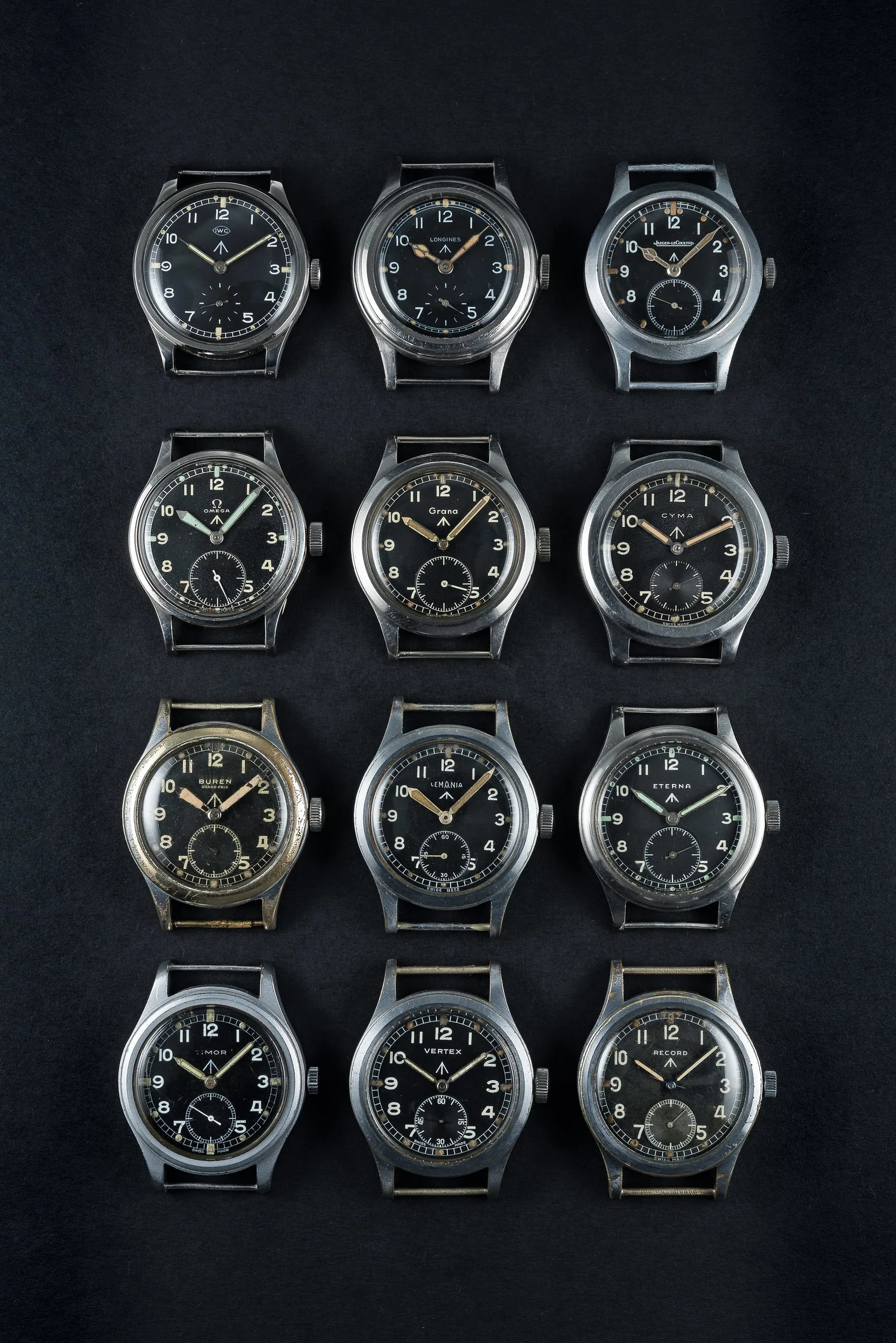 MWC 1940s/1950s "Dirty Dozen" Pattern General Service Watch with a Mechanical Quartz Hybrid Movement - Image 10
