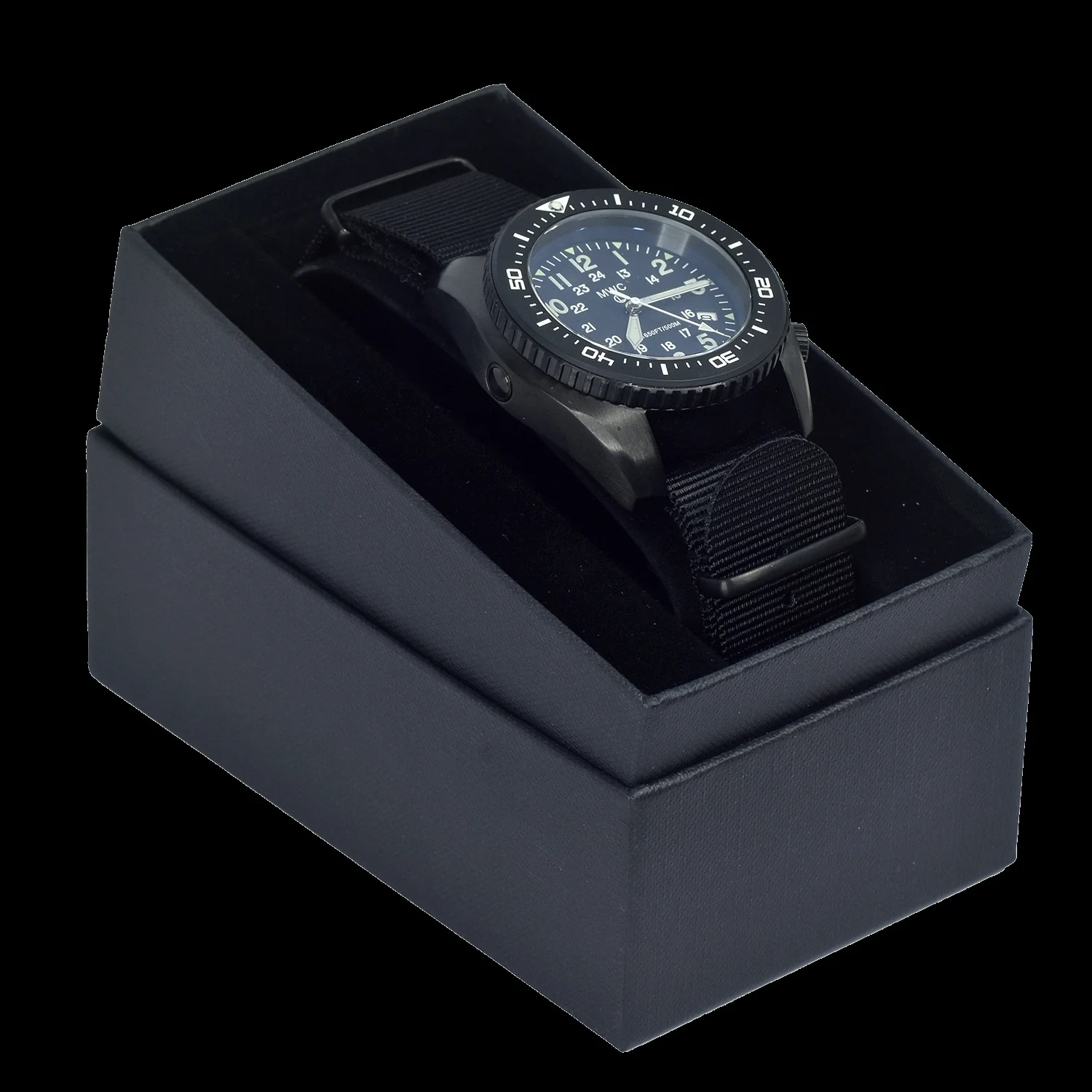 MWC 500m (1640ft) Water Resistant Black PVD Steel Automatic Divers Watch With 12/24 Dial, Sapphire Crystal, Ceramic Bezel and Helium Valve - Image 7