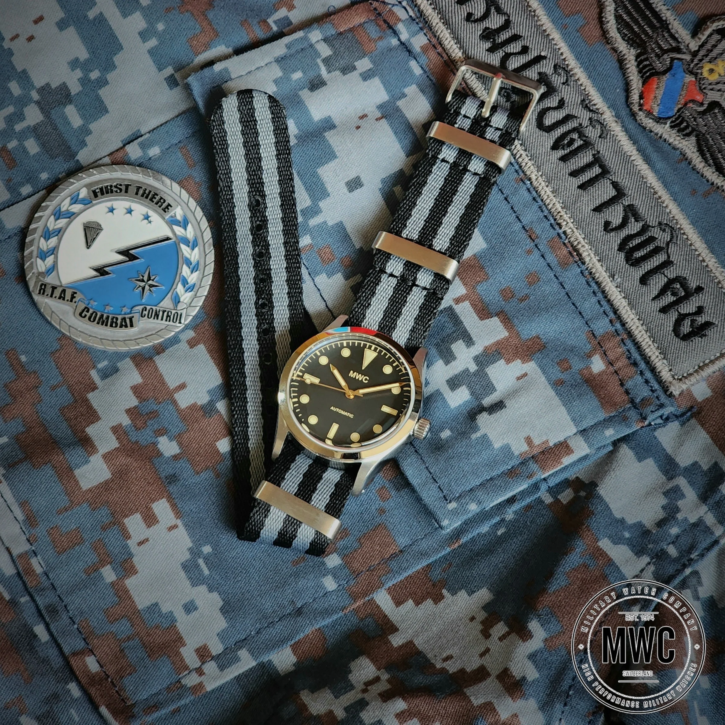 MWC Classic 1950s/1960s Pattern 25 Jewel Automatic "Adventurer" Watch with 200m Water Resistance and Retro Luminous Paint, Sapphire Crystal and 1960s Pattern Bracelet - Image 19