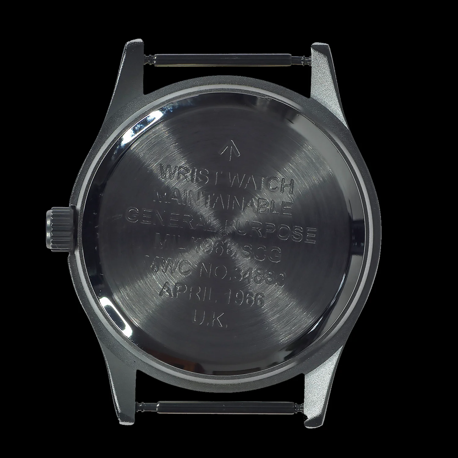 MWC Classic 1960s/70s European Pattern Military Watch on a Grey Military Webbing Strap - Image 4