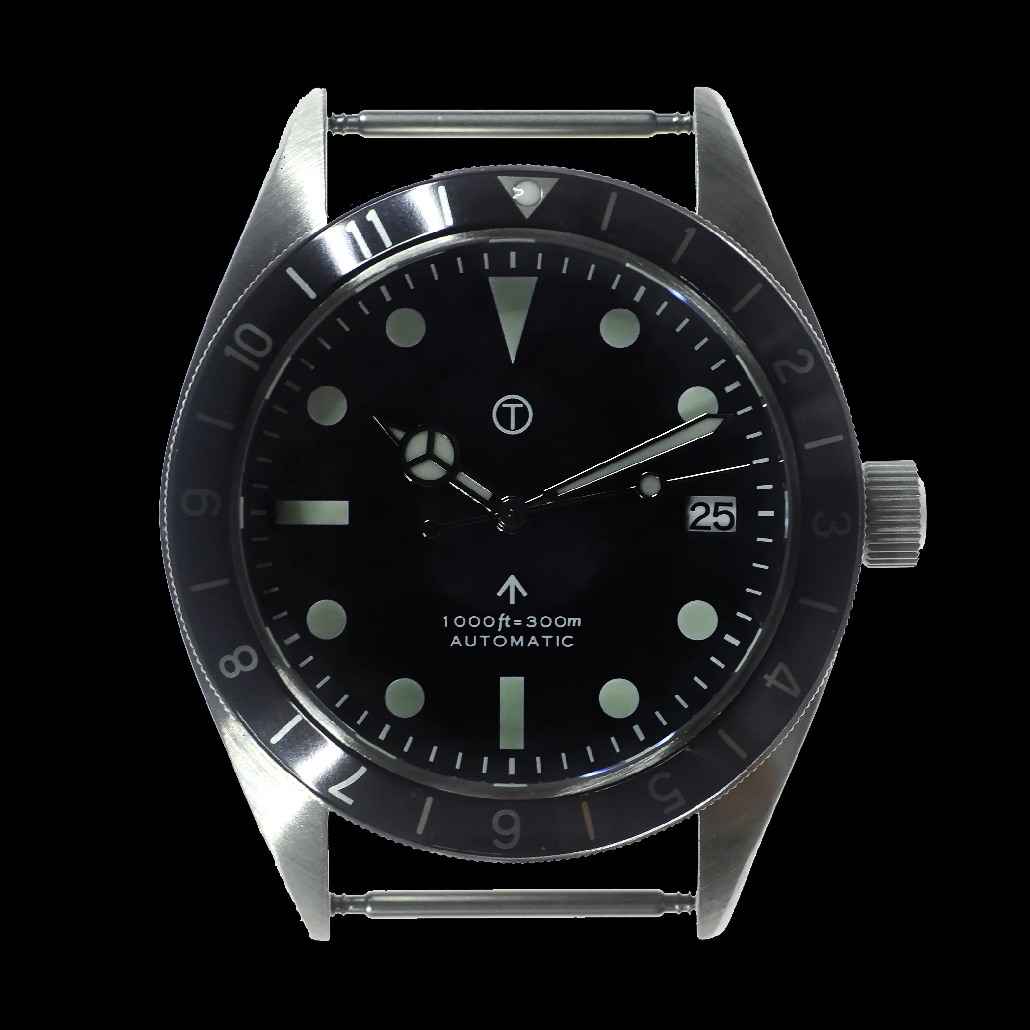 MWC Classic 1960s Pattern Dual Time Zone Automatic Divers Watch with Luminova and Sapphire Crystal - Image 2