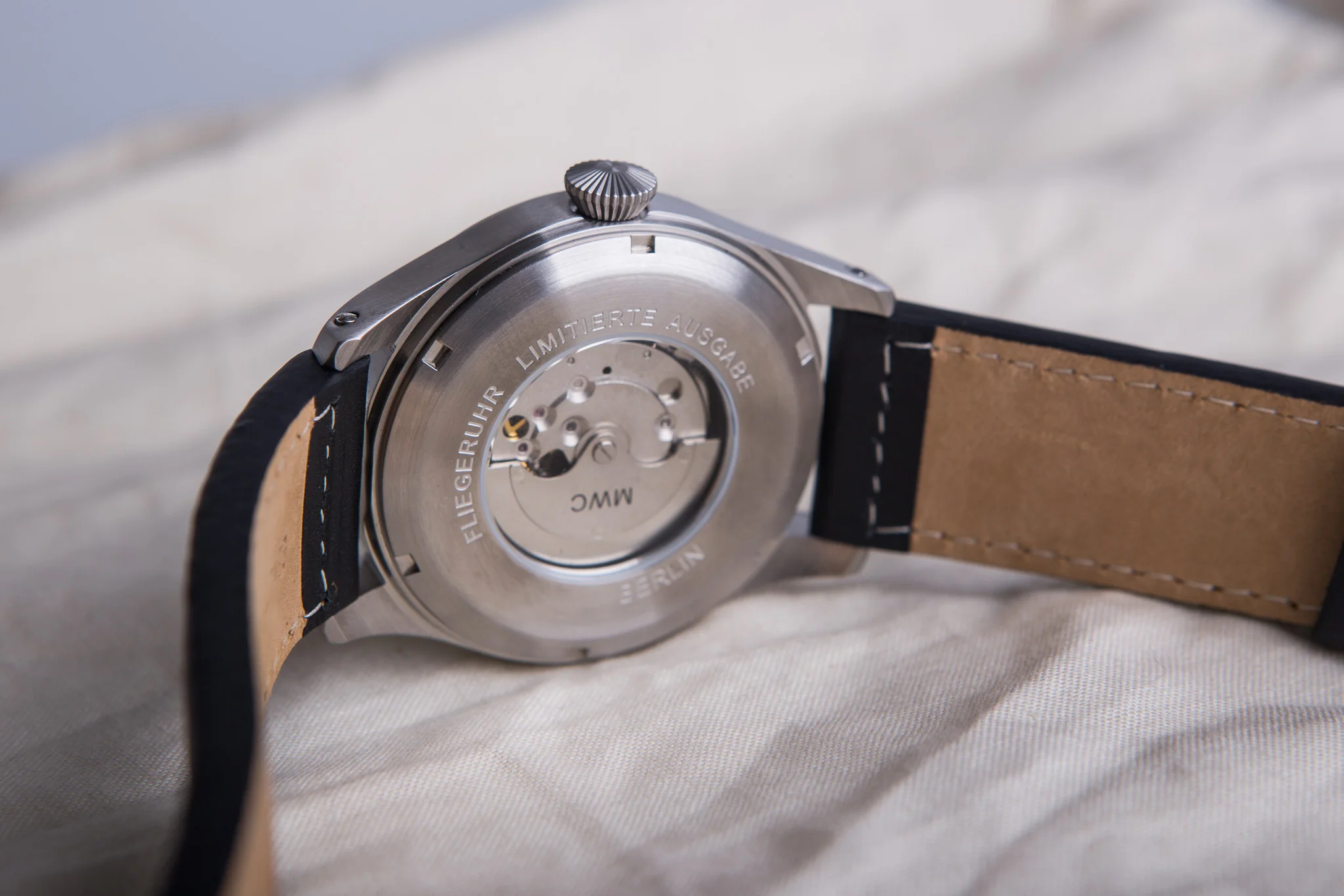 MWC Classic 46mm Limited Edition XL Automatic Military Pilots Watch with Sapphire Crystal - Image 8