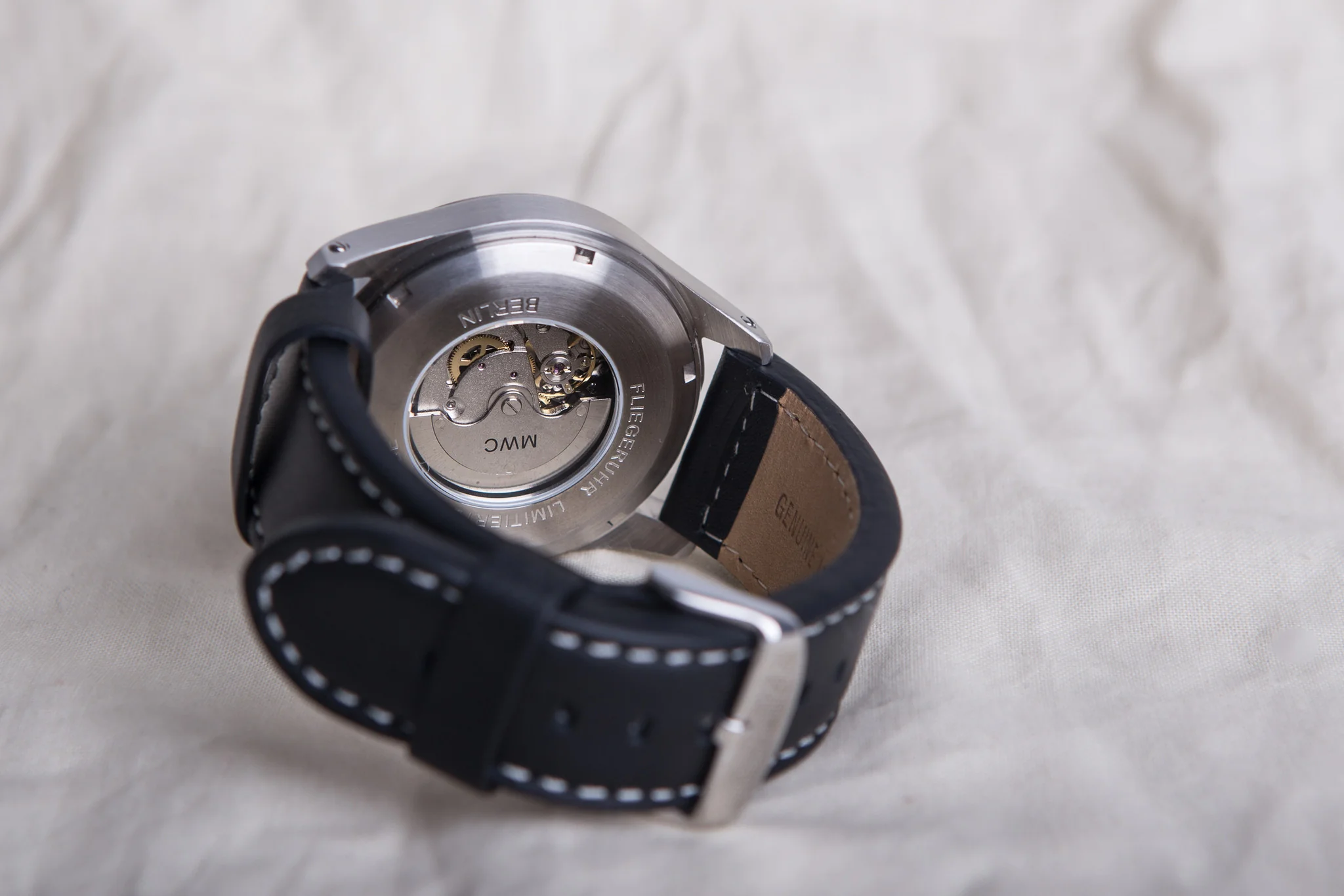 MWC Classic 46mm Limited Edition XL Automatic Military Pilots Watch with Sapphire Crystal - Image 9