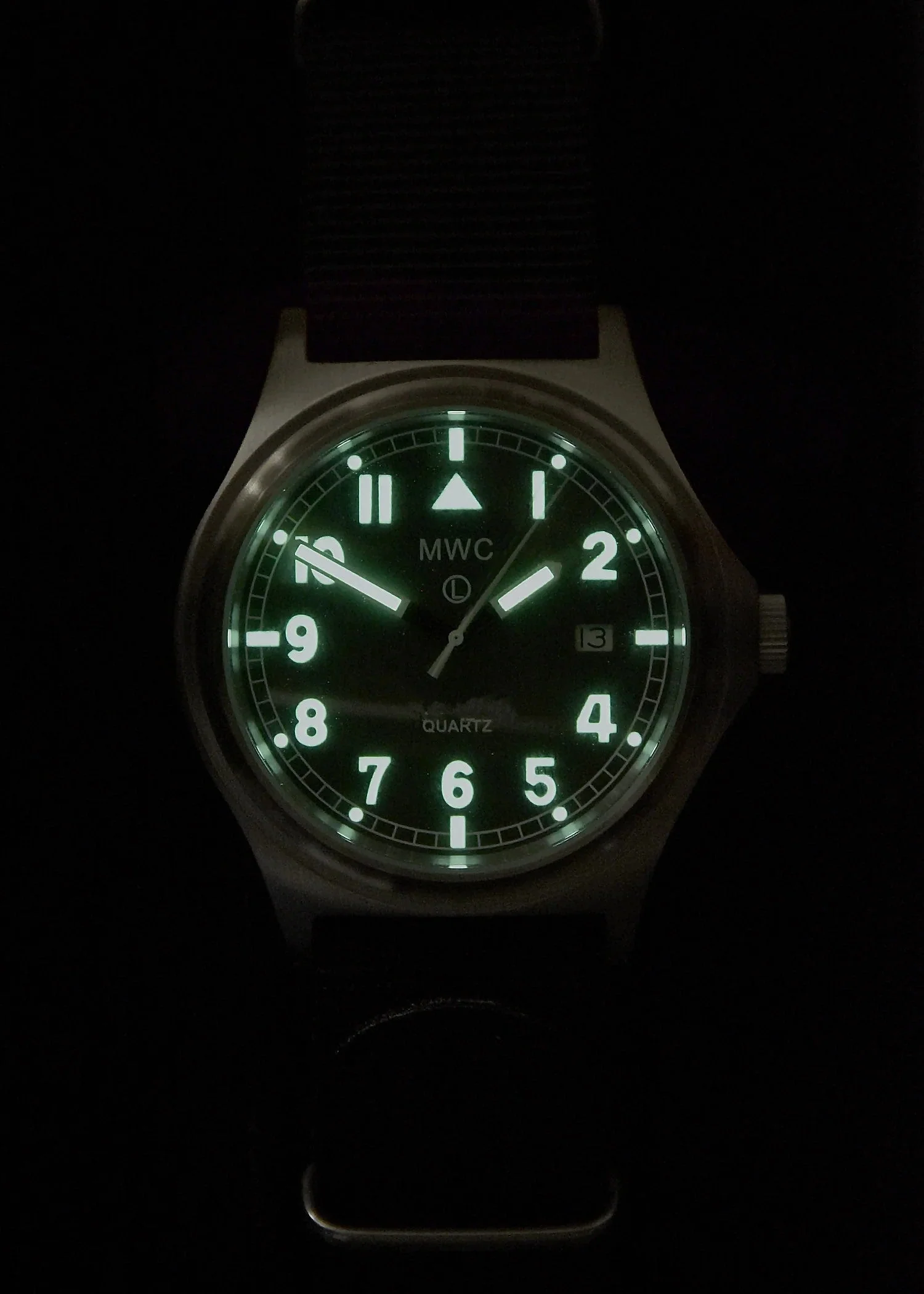 MWC G10 100m / 330ft Water resistant Search and Rescue (SAR) Black PVD Steel Military Watch with Sapphire Crystal - NATO Stock Number: NSN 6645-99-493-1283 - Image 3