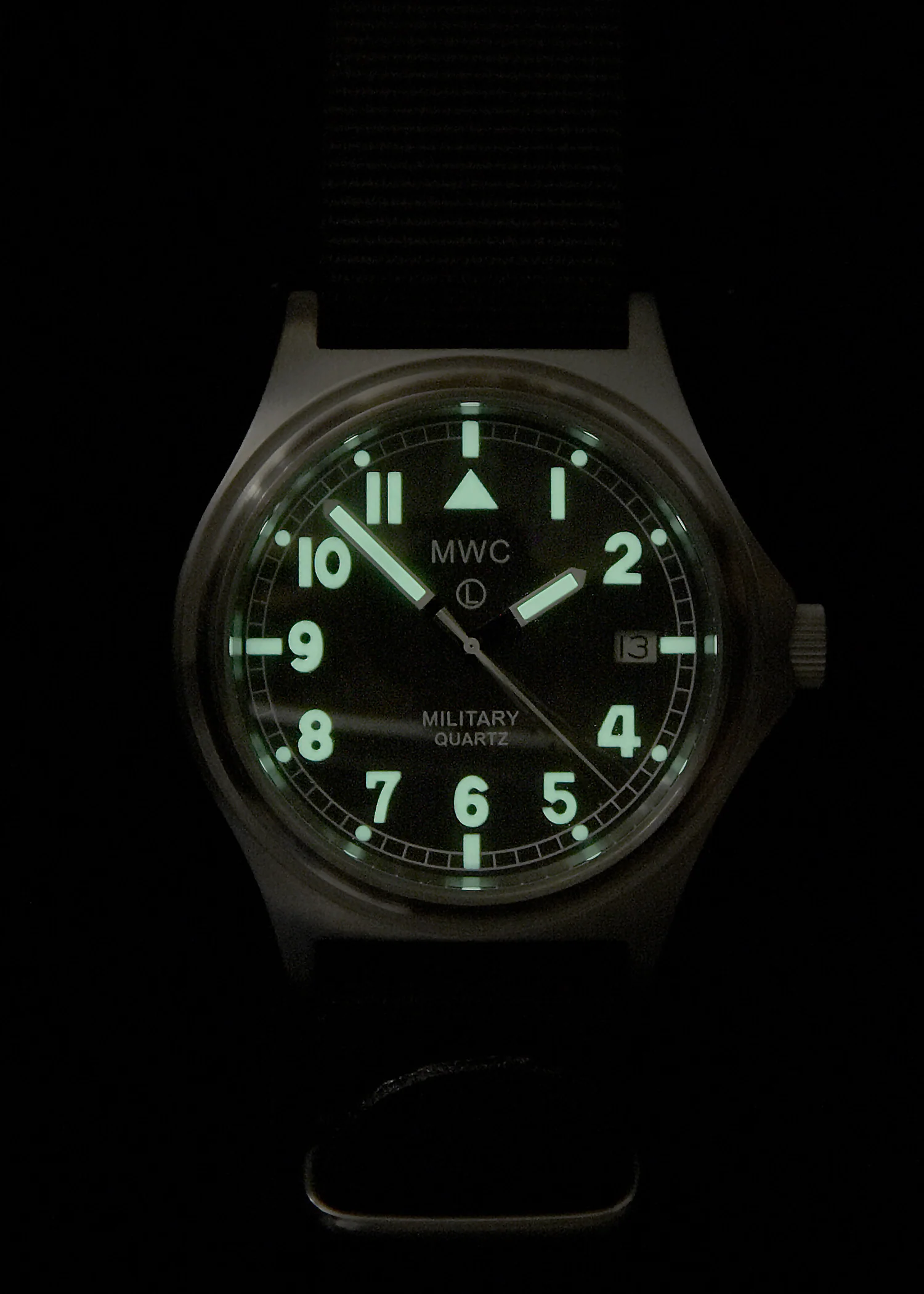 MWC G10 50m (165ft) Water Resistant NATO Pattern Military Watch with Satin Case Finish, Fixed Strap Bars and 60 Month Battery Life - Image 4