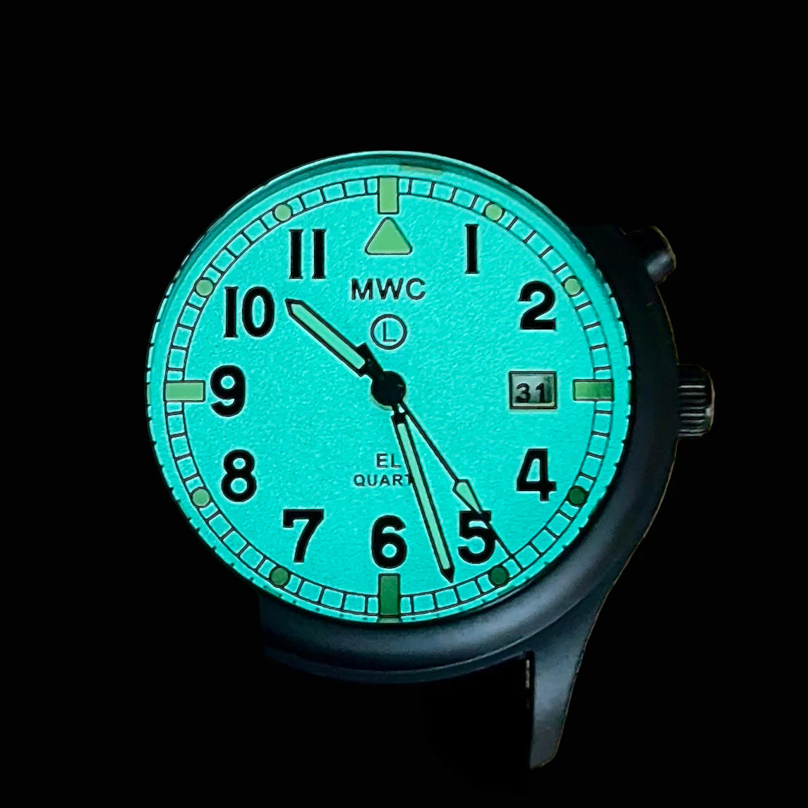 MWC G10EL Black PVD Steel General Service Watch with Electroluminescent (EL) Backlit Dial - Image 3