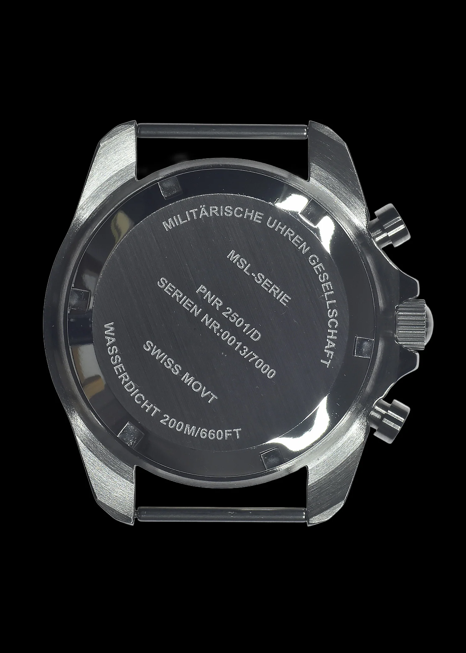 MWC NATO Pattern Stainless Steel Military Pilots Chronograph with Sapphire Crystal and Swiss Ronda Movement - Image 7