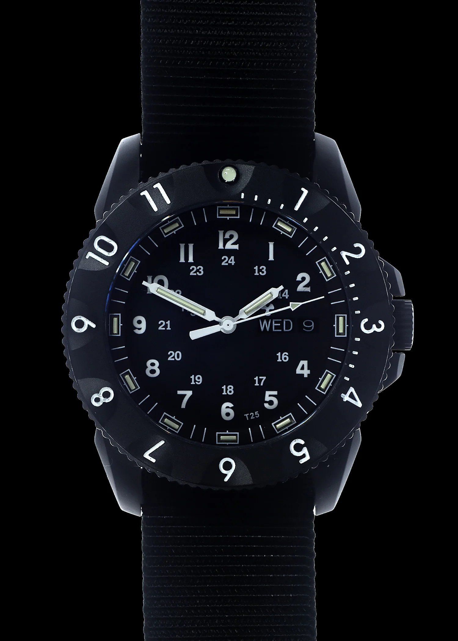 MWC P656 300m Water Resistant PVD Tactical Series Watch with Day/Date, GTLS Tritium and Sapphire Crystal
