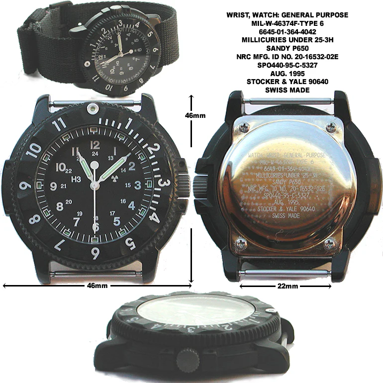 MWC P656 300m Water Resistant PVD Tactical Series Watch with GTLS Tritium, Sapphire Crystal and a 24 Jewel Automatic Movement - Image 10