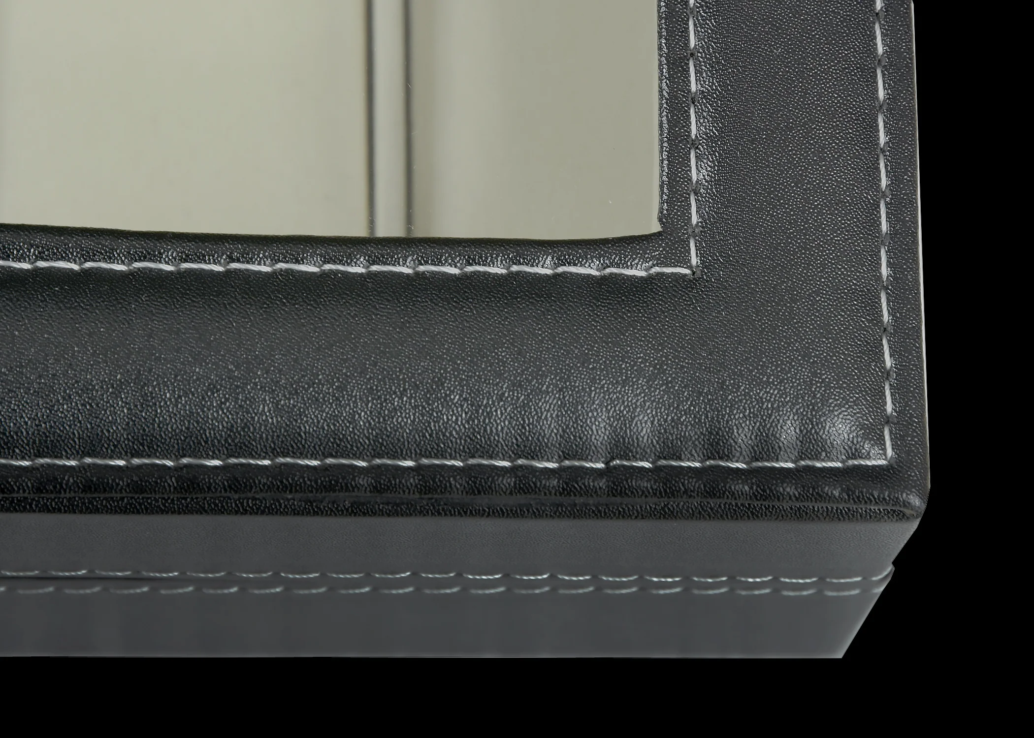 PU Leather Watch Display Case for 12 Watches with a Clear See Through Lid and Lock - Image 5
